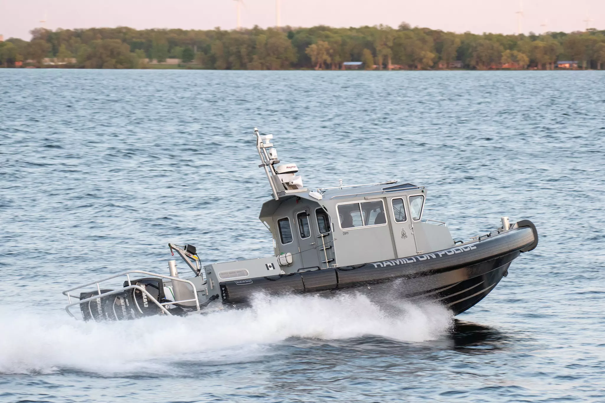 Abfangboot der Polizei von Hamilton