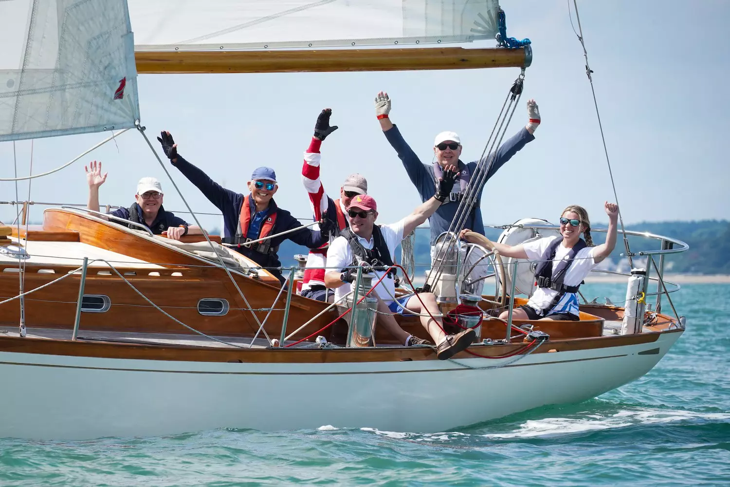 Equipo de vela Semana Clásica de Cowes.