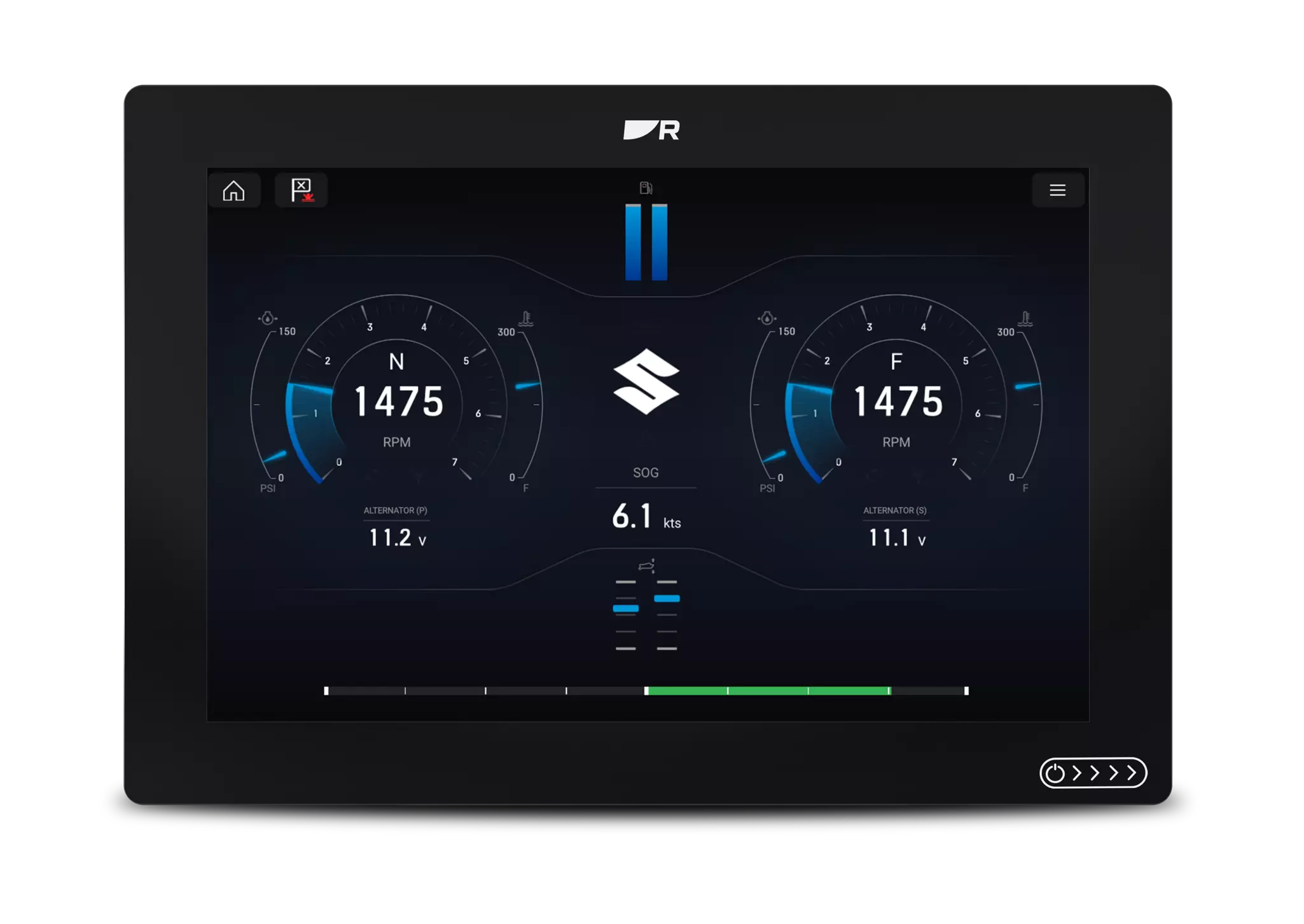 Axiom 2 display met Suzuki motorintegratie