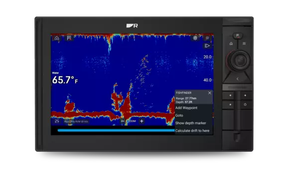 Drift Over a Fish Finder Target