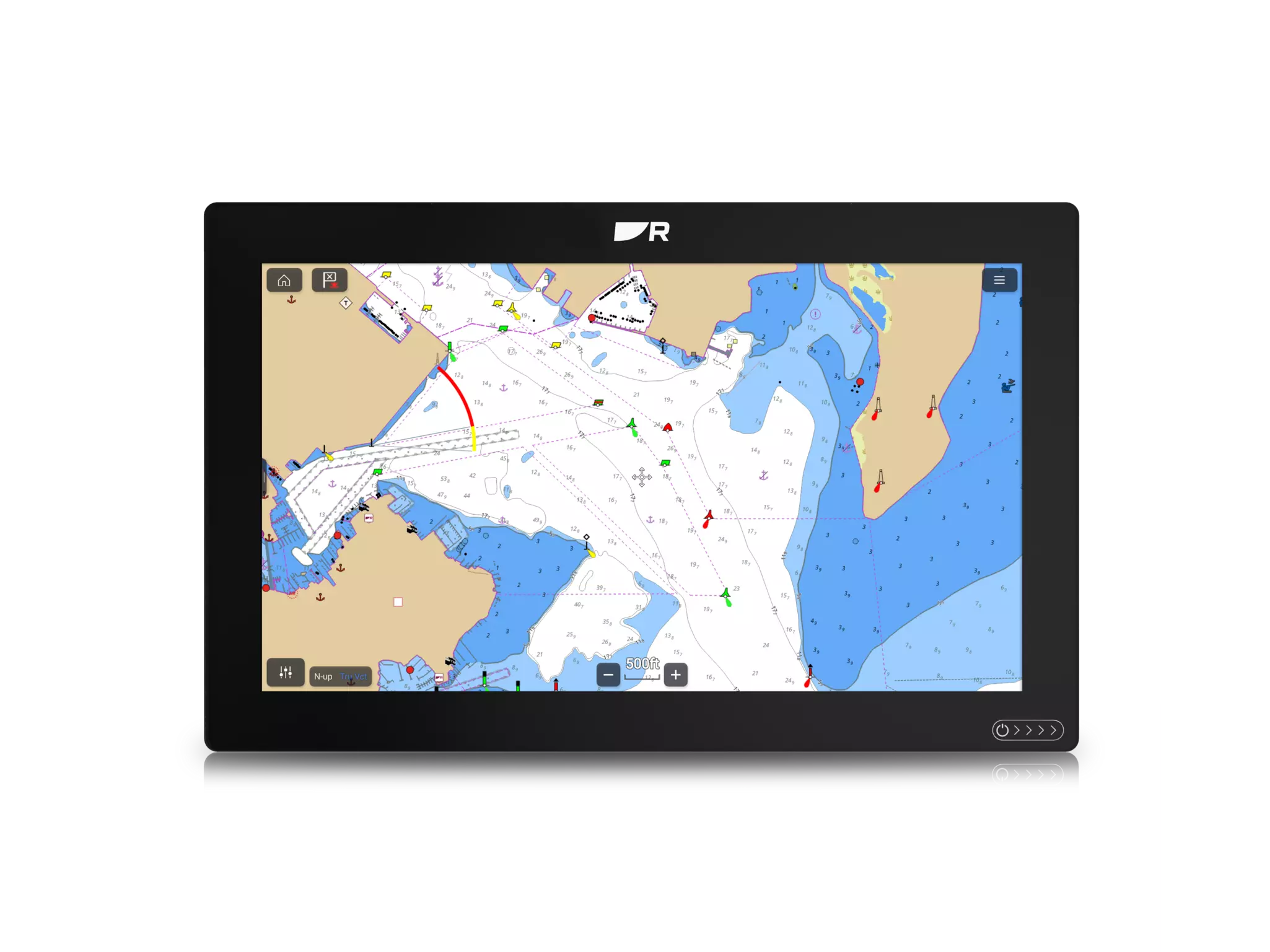 Axiom 2 XL 16 Chartplotter display with LightHouse Charts GEN2