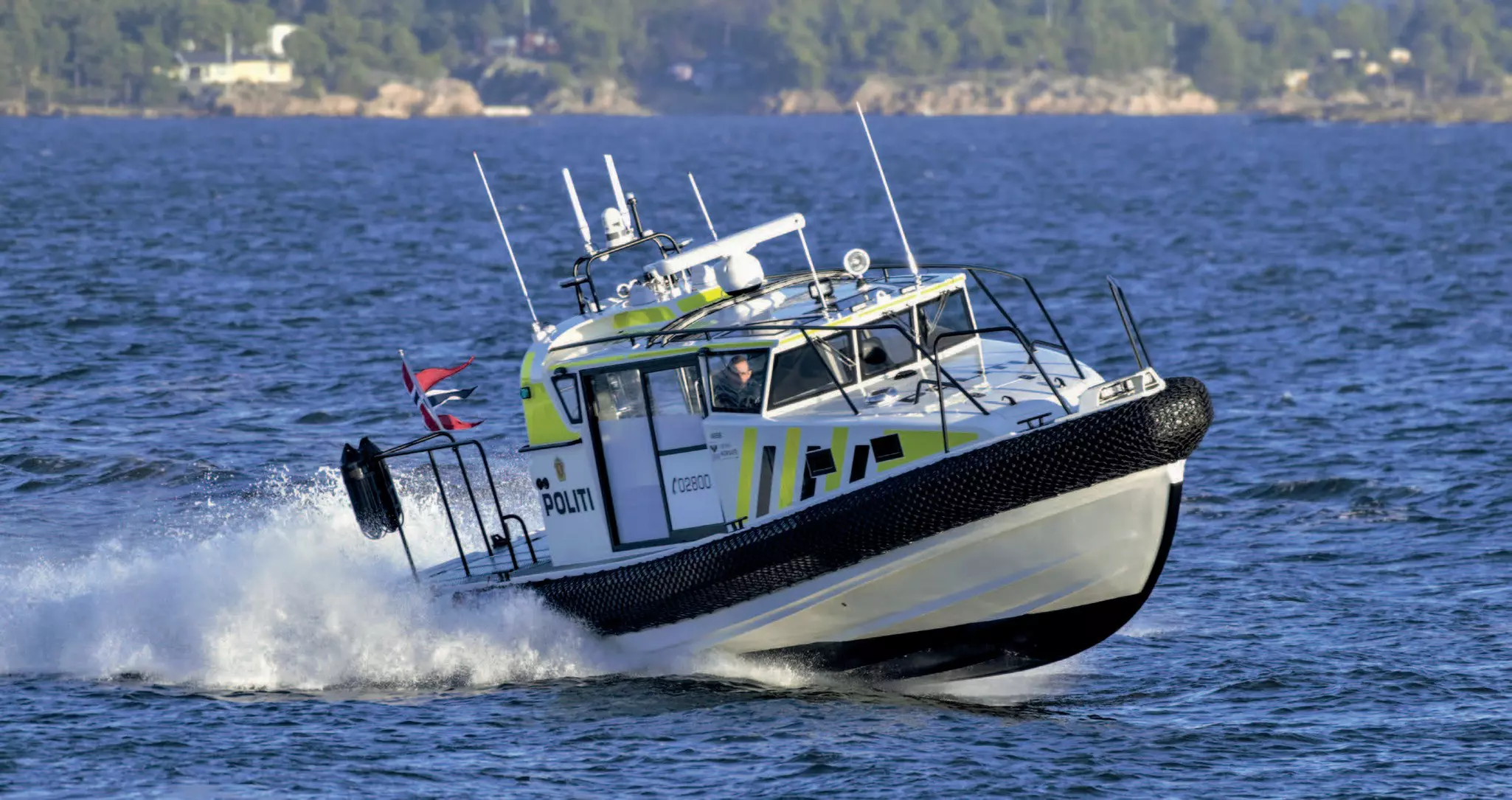 Norwegian Police Boat at sea