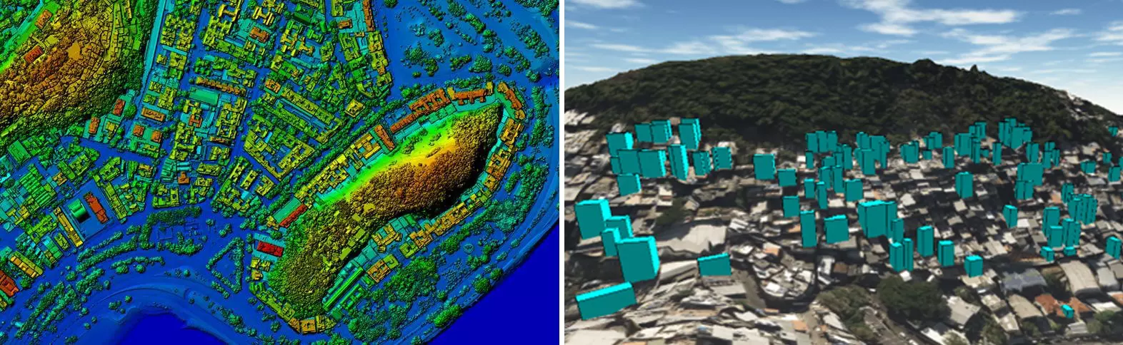 Lidar survey image of Rio de Janeiro