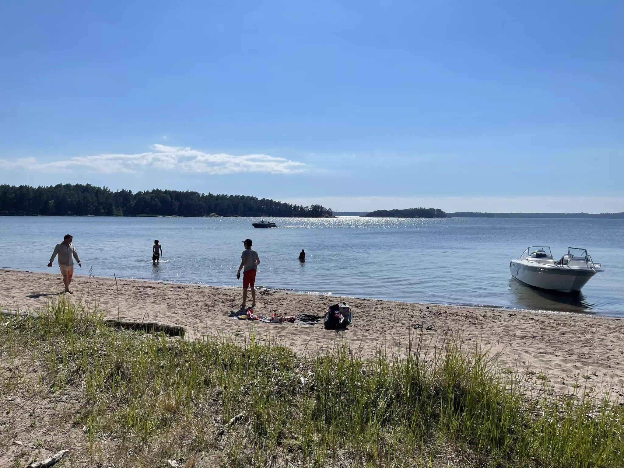 Nordisk familie båtliv