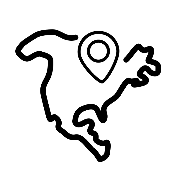 North America Manufactured Icon