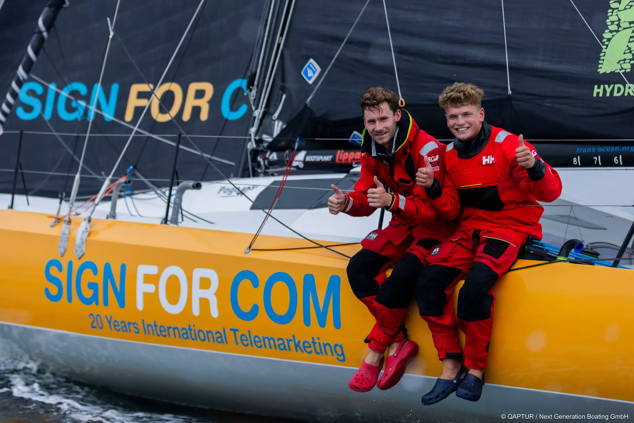 Melwin Fink und Lennart Burke