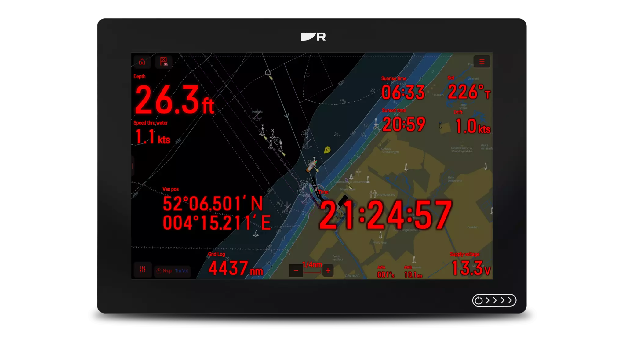 New Axiom data overlays in dark/night mode.