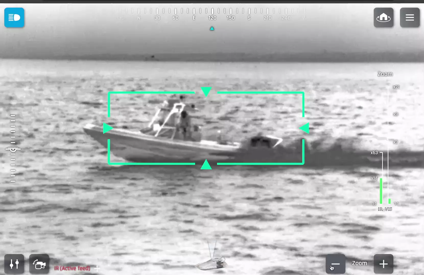 Suivi de cible par IA FLIR M560