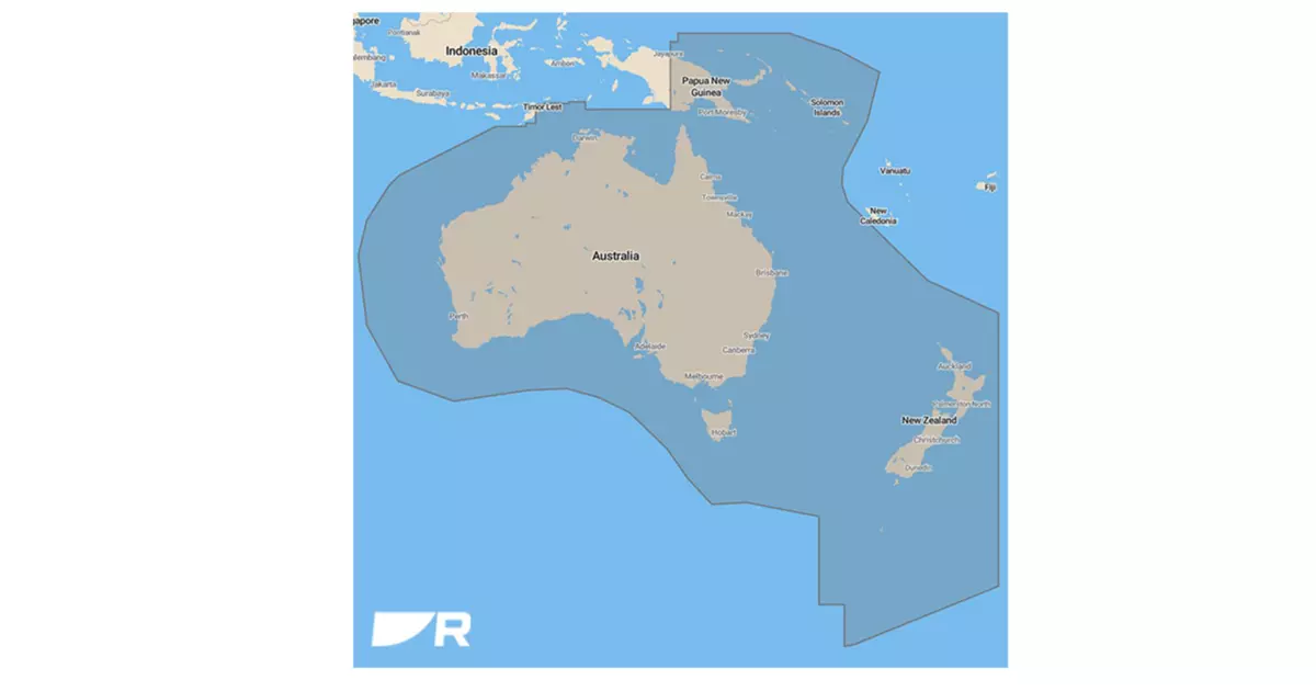 Australia ja Uusi-Seelanti | LightHouse-kartat | Merikartat | Raymarine