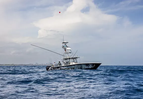 Carter Andrews sailfish fishing on Art Sapp's boat