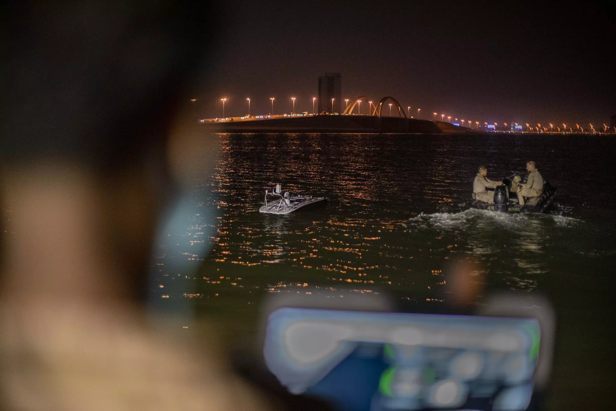 USV with FLIR thermal camera.
