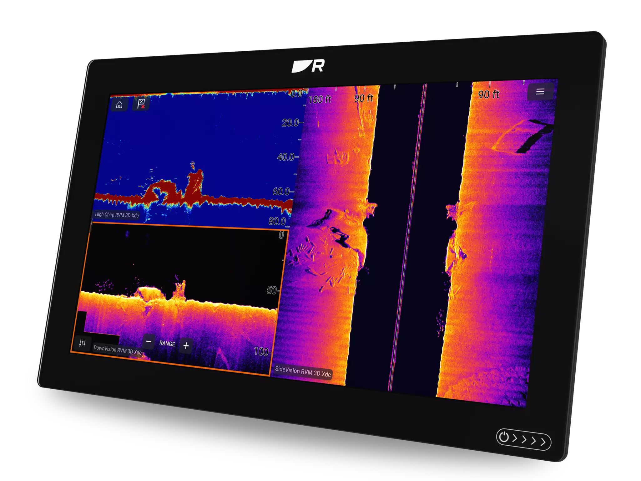RVM1600 sonar revealing fish targets