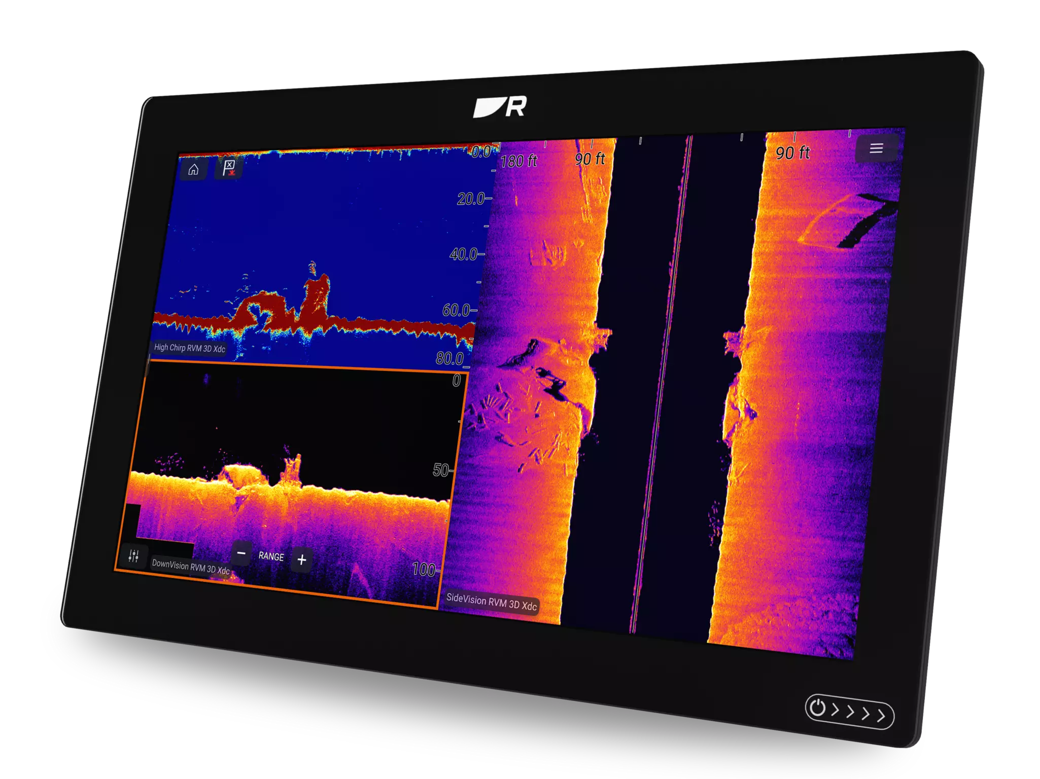 RVM1600-Sonar zeigt Fischziele an