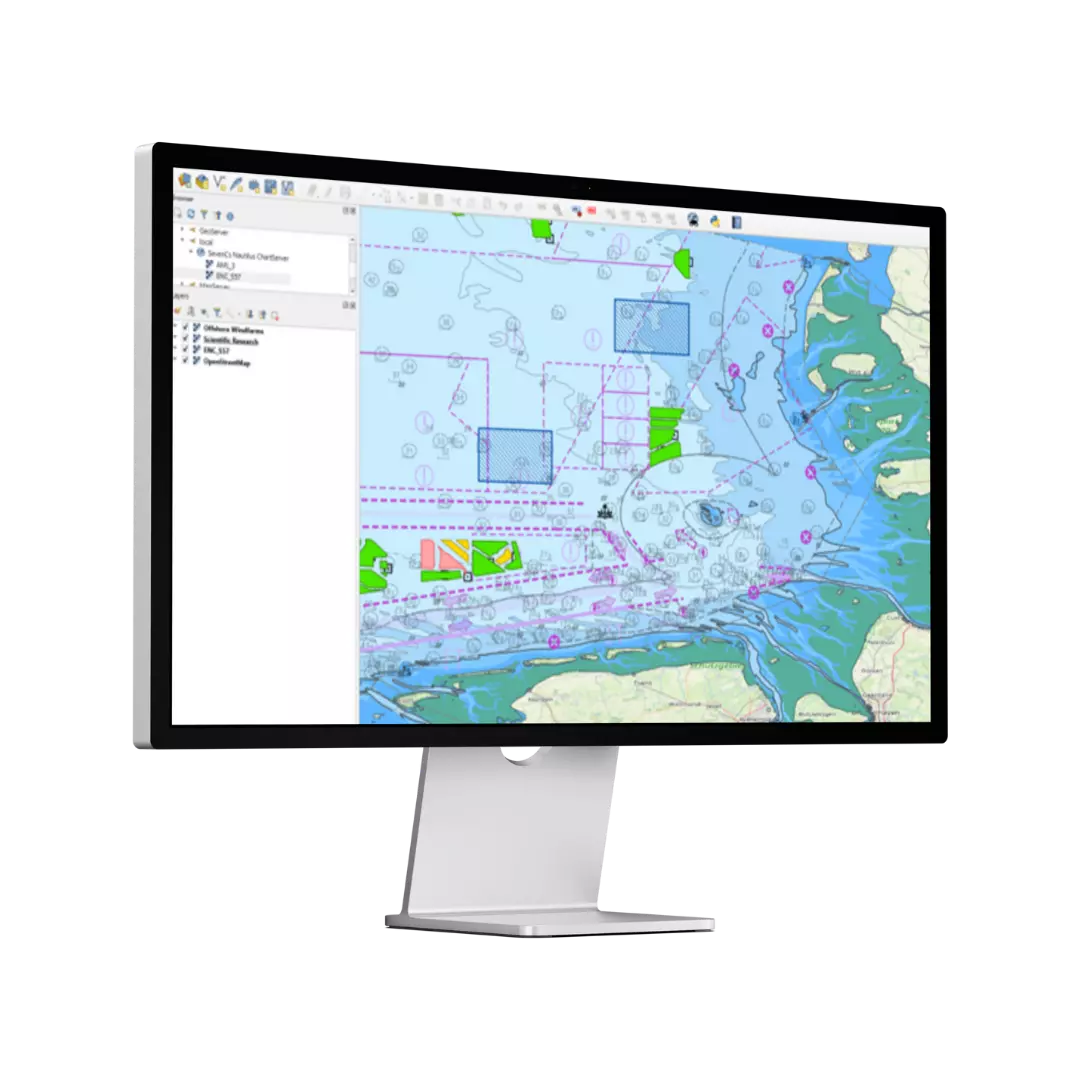 SevenCs Nautilus Chartserver on a Desktop PC sreen