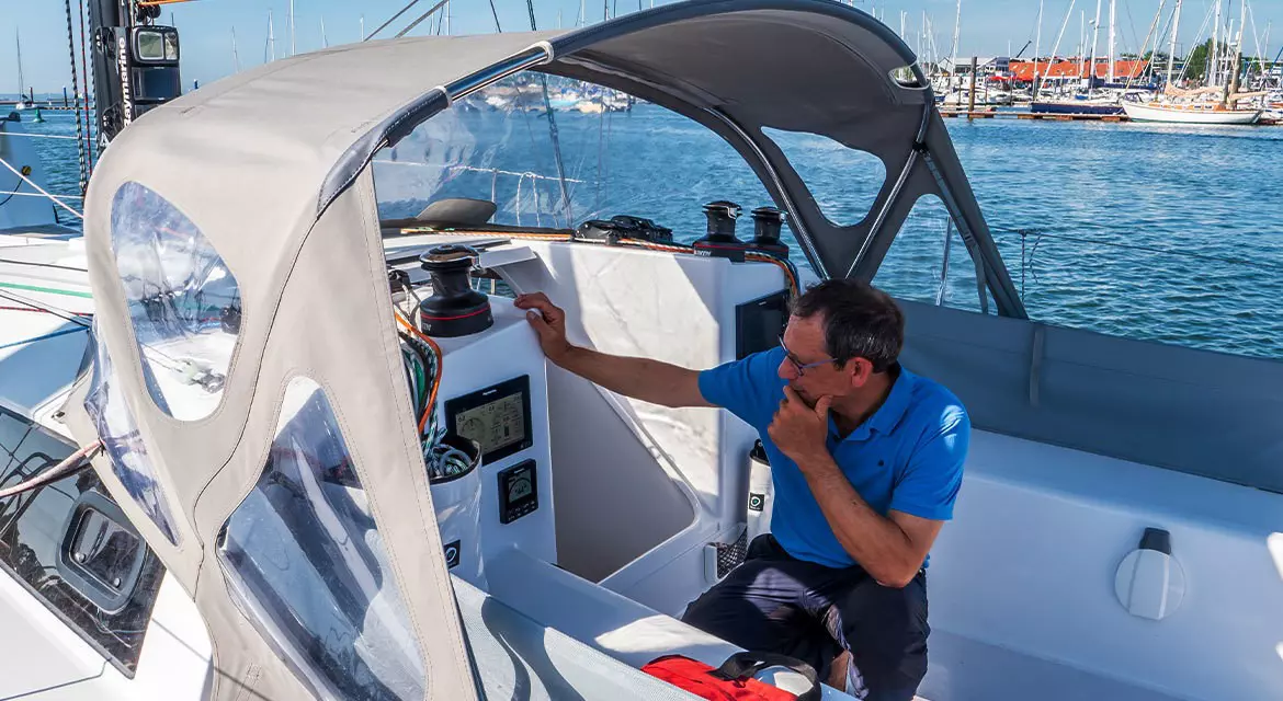 Mark Johnson, leder for marin innovasjon for Raymarine