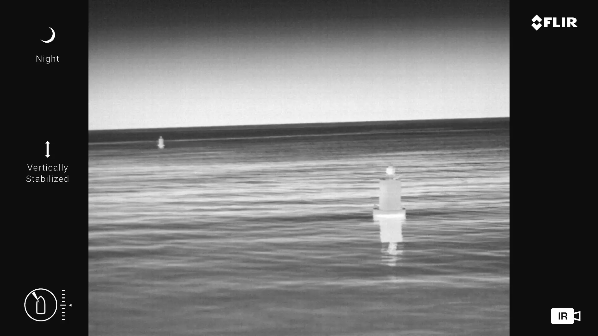 Teledyne FLIR thermal night vision locating buoys