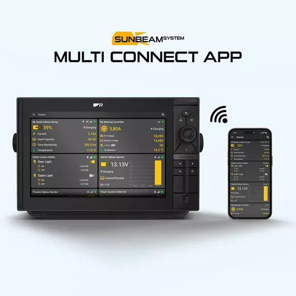 Smarter energy control from your Raymarine display