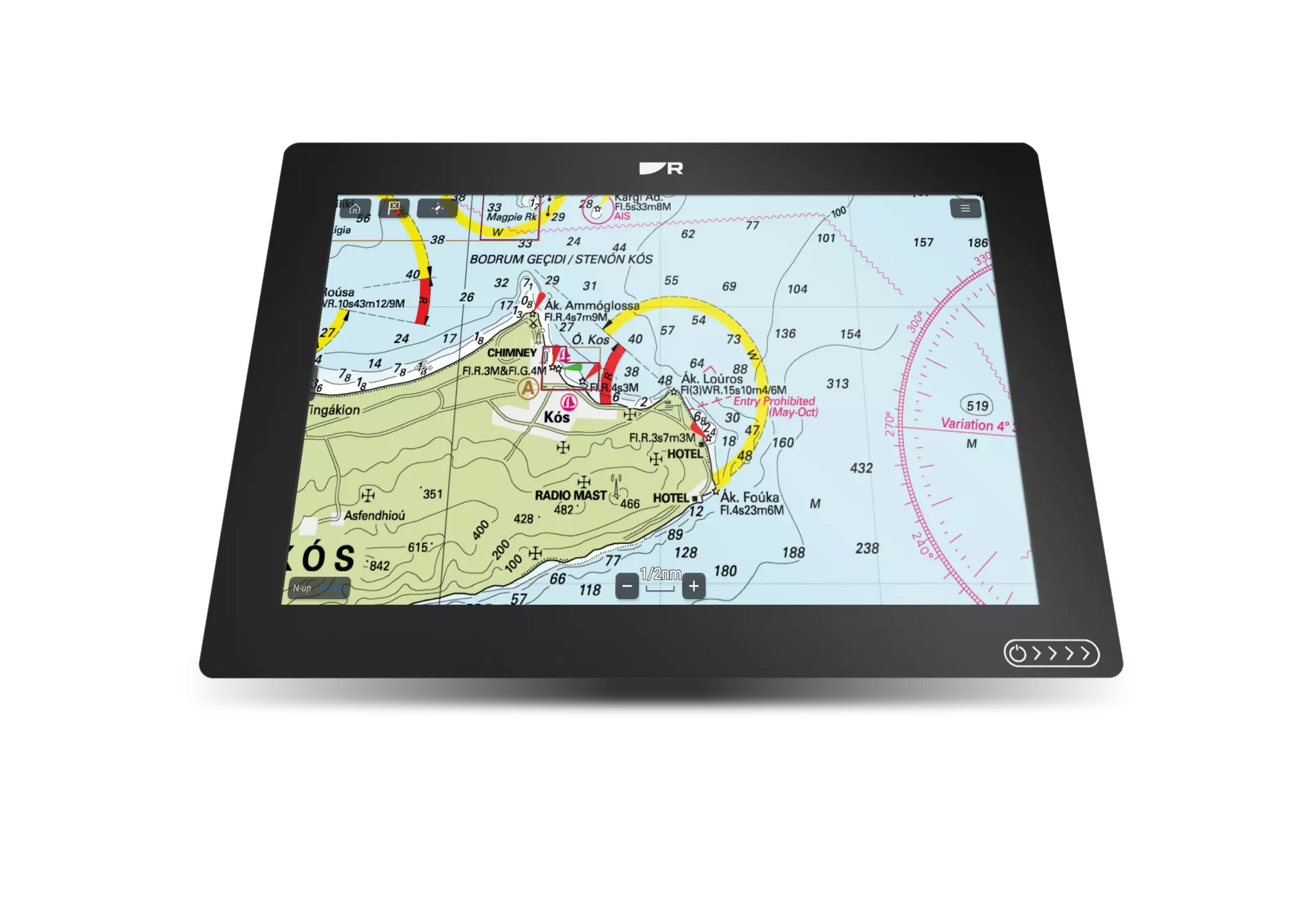 Imray Charts on Raymarine Axiom+