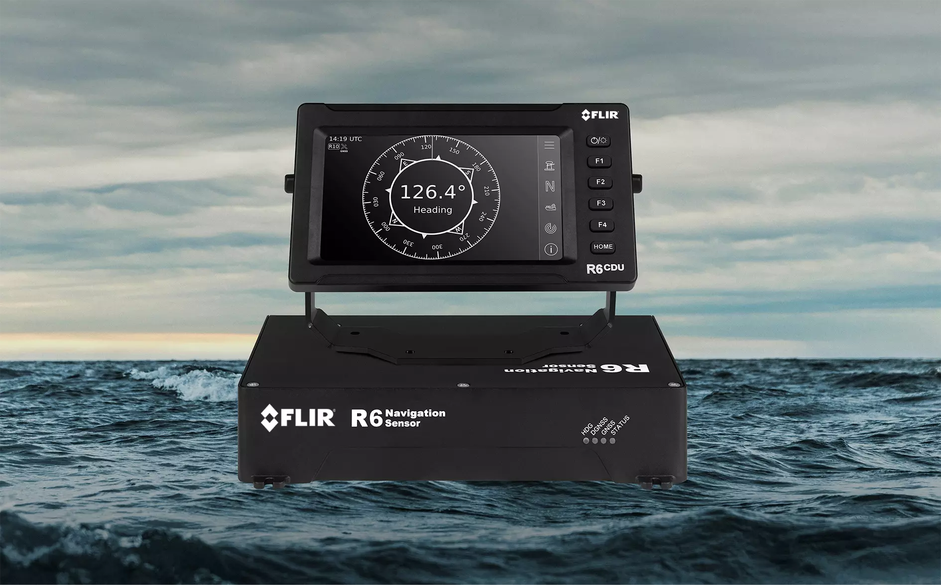 TransponderTech R6 Nav on ocean background