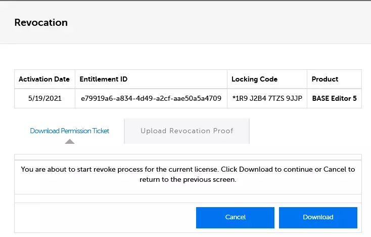 Offline revocation download screenshot