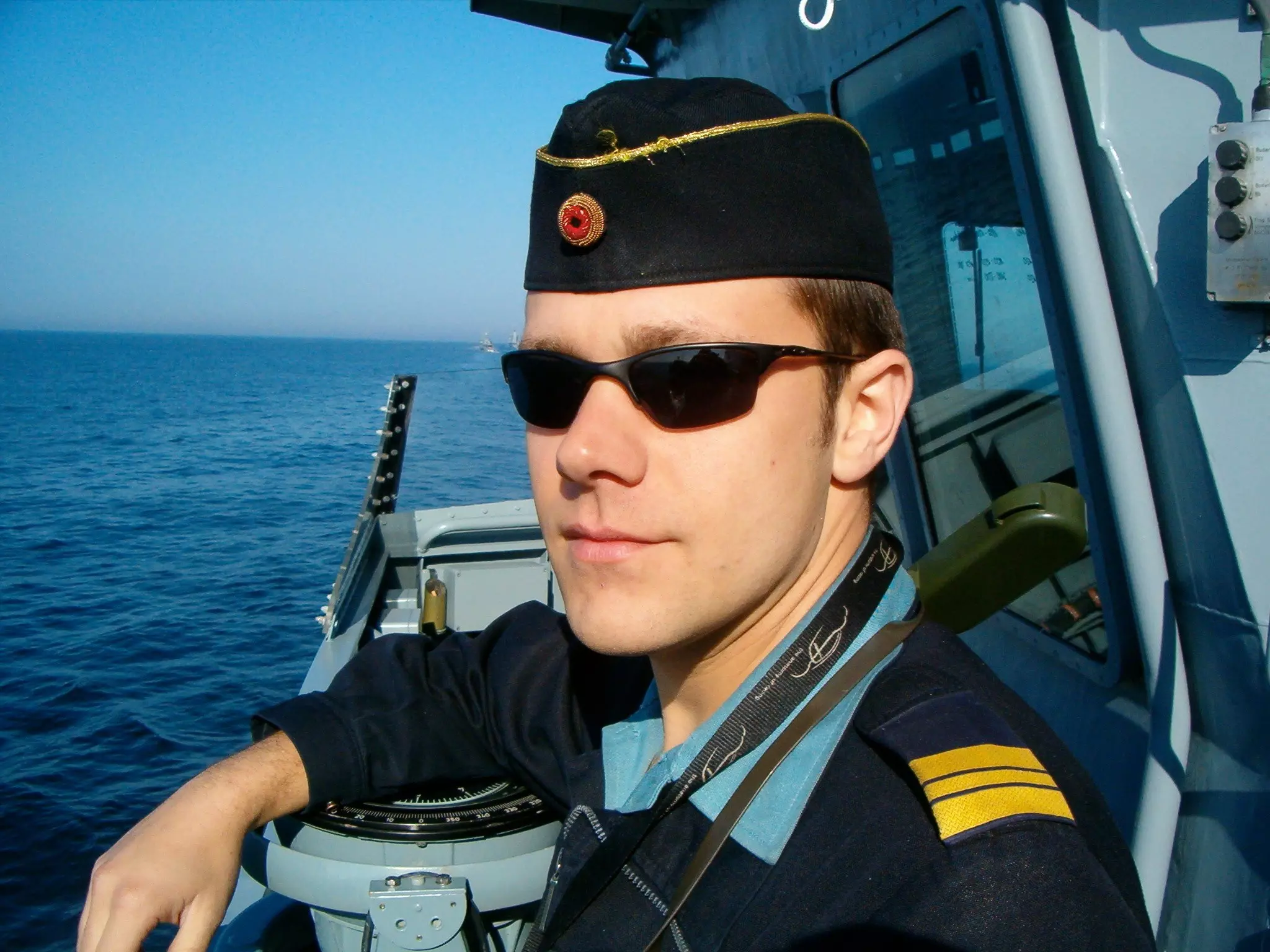 Björn Röhlich onboard ship