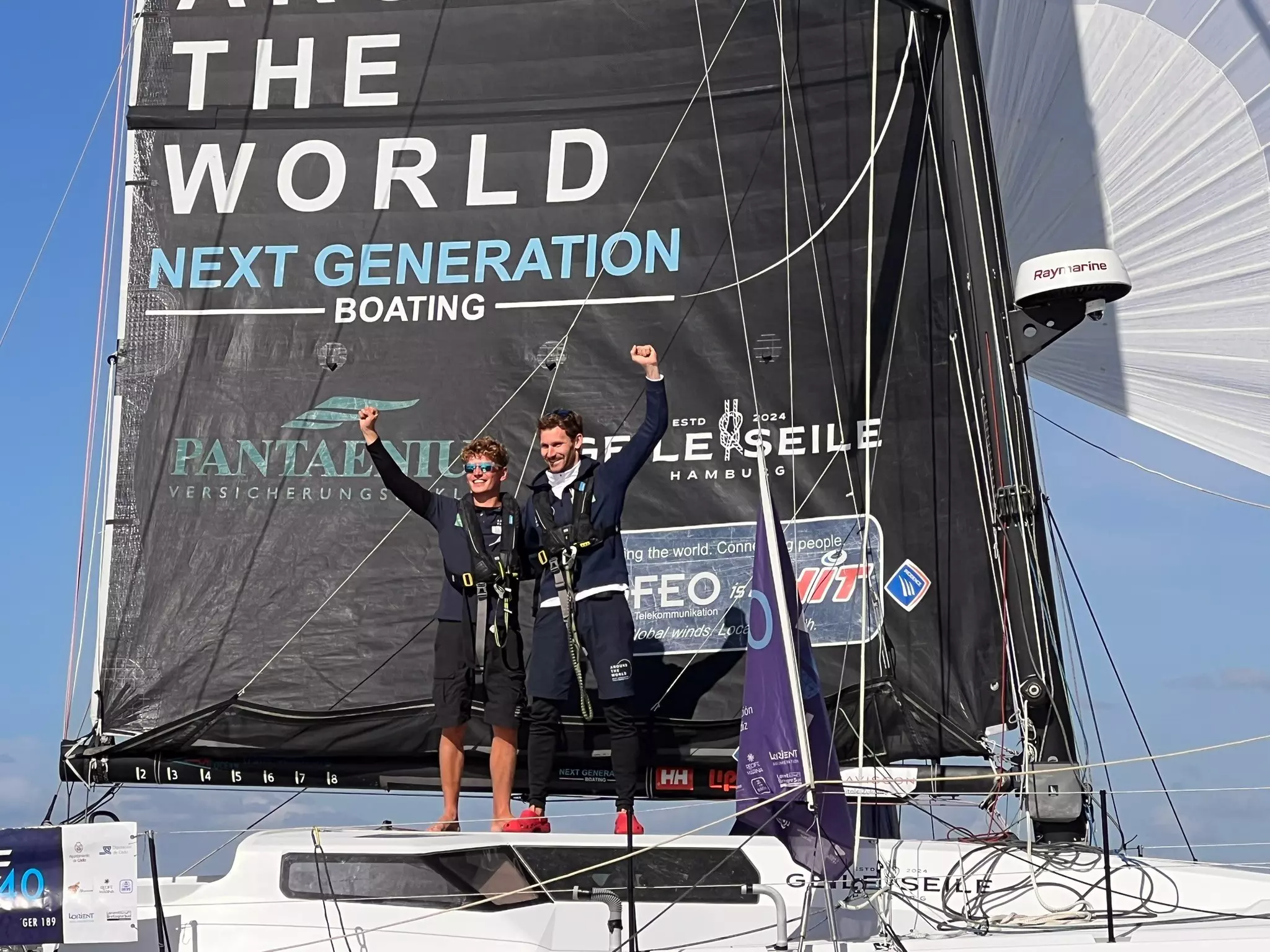 Melwin & Lennard: Finish / Celebration at Lorient 