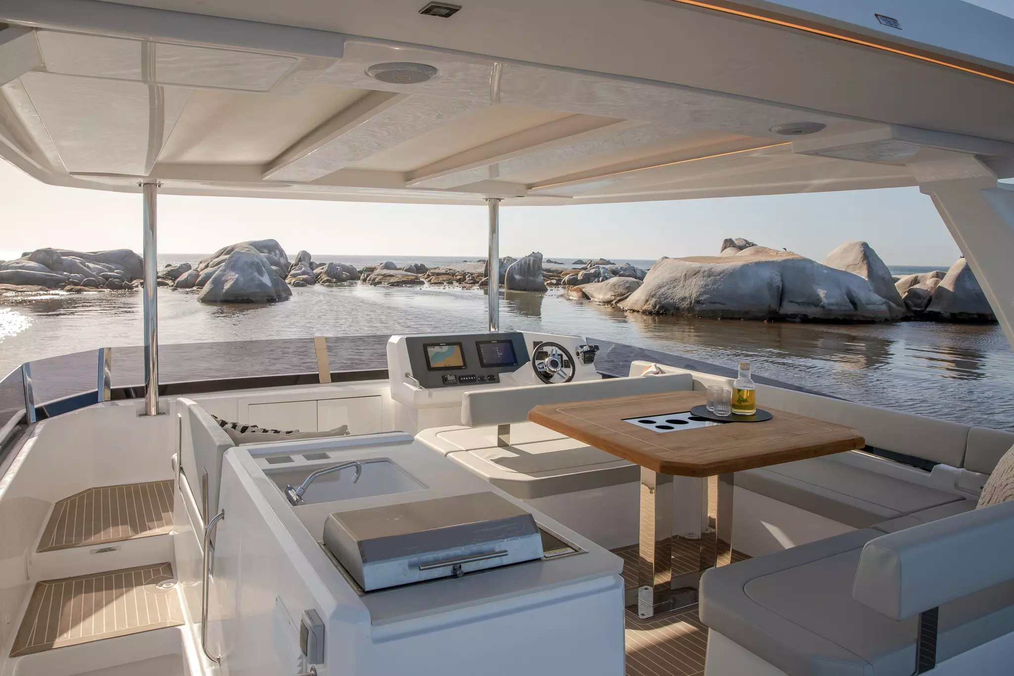 L'électronique Raymarine installée sur le Leopard 40 Powercat