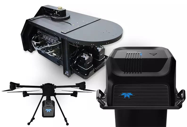 Teledyne Geospatial will display a range of products including the Network Surveyor (top), EchoONE (left) and Fathom (right).