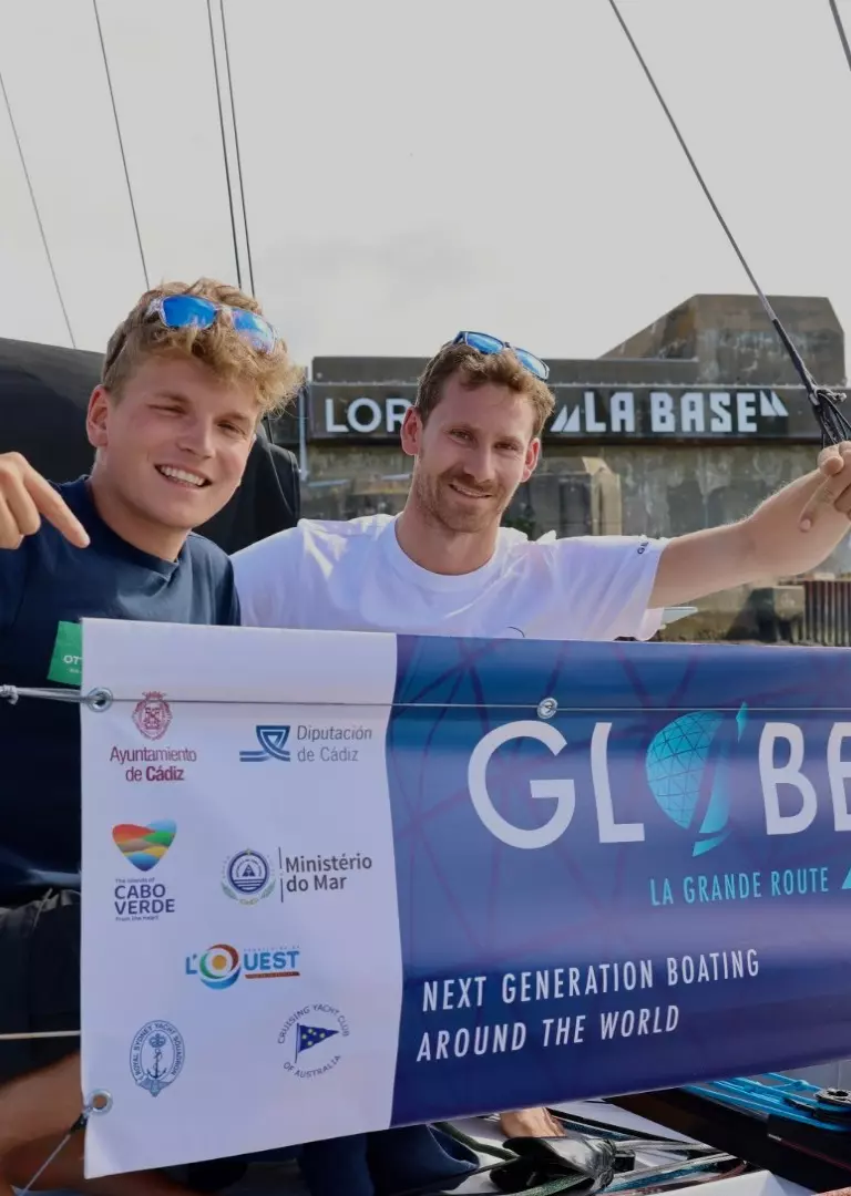 Two sailors. One goal. Once around the world.