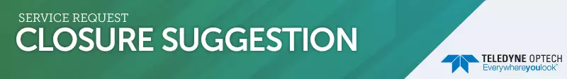 Service Desk task closure suggestion banner screen shot