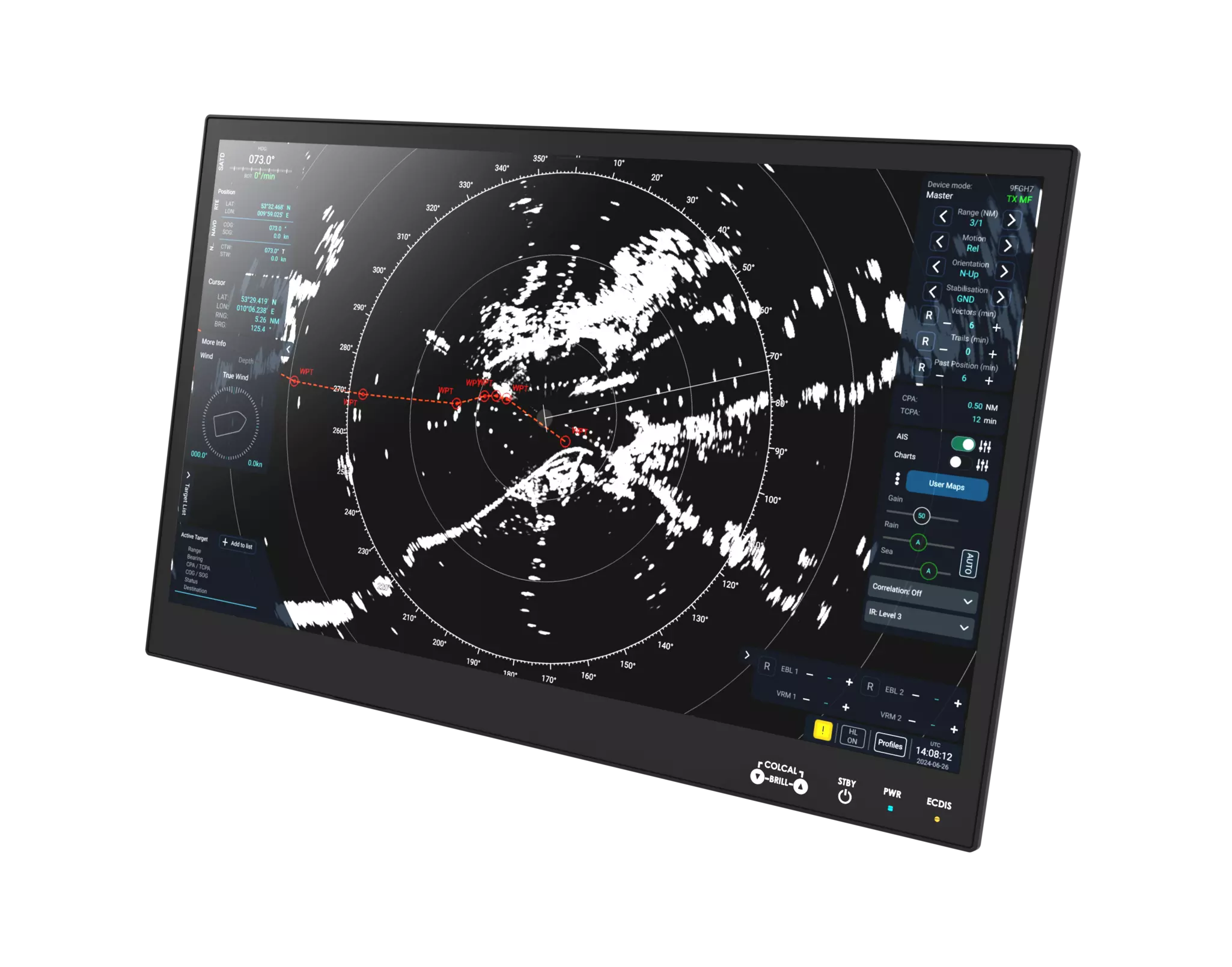 Pathfinder 27 radar display