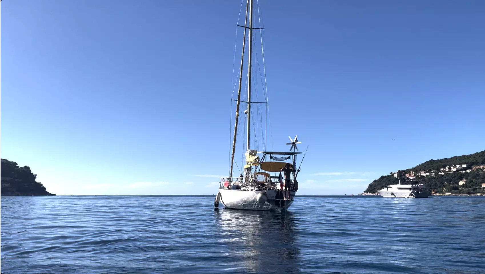 Charlotte Stas Boat at Anchor