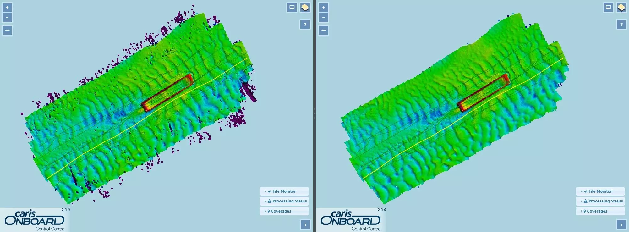 Caris Onboard Data screenshot