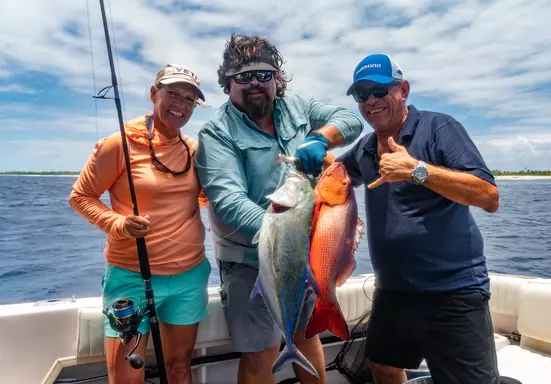 Carter Andrews fishing in Tahiti