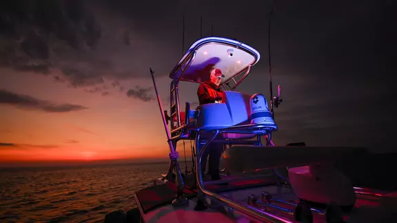 Darkness on the water, made safer with FLIR