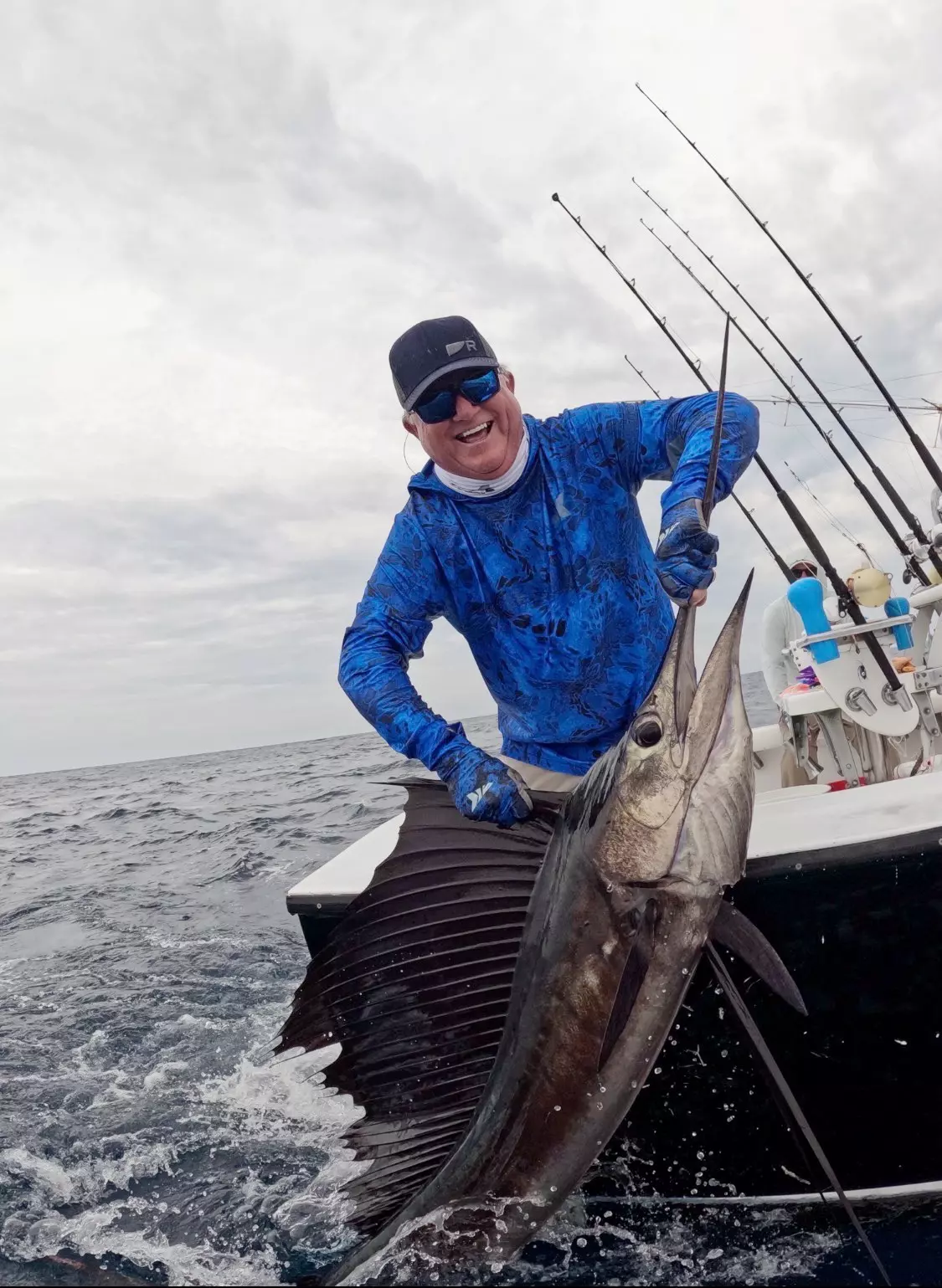 Greg Nechay with a marlin