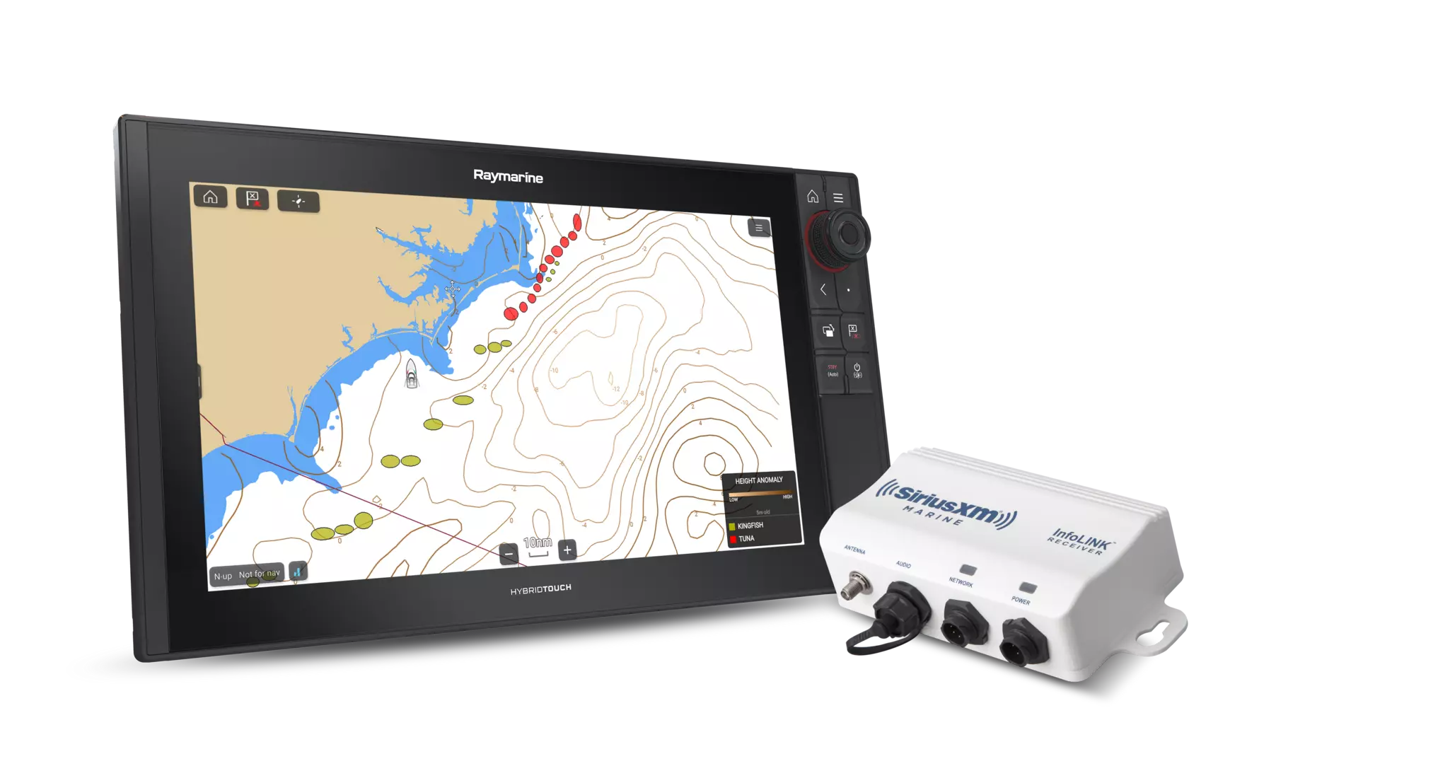 Raymarine Chartlplotter and SiriusXM