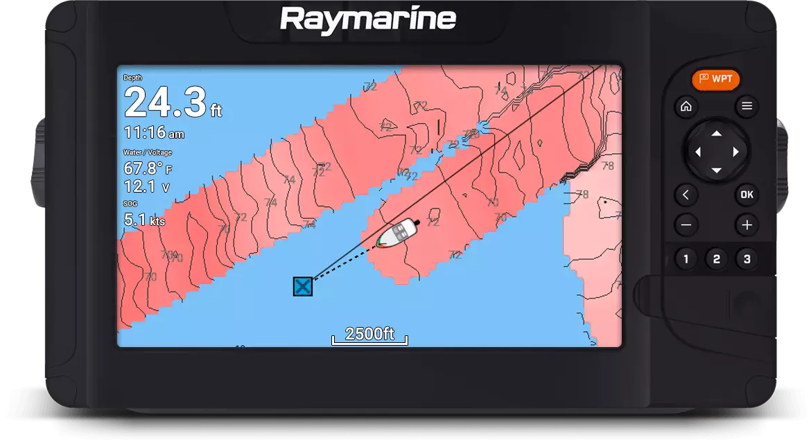 Mappe per la pesca chartplotter Element