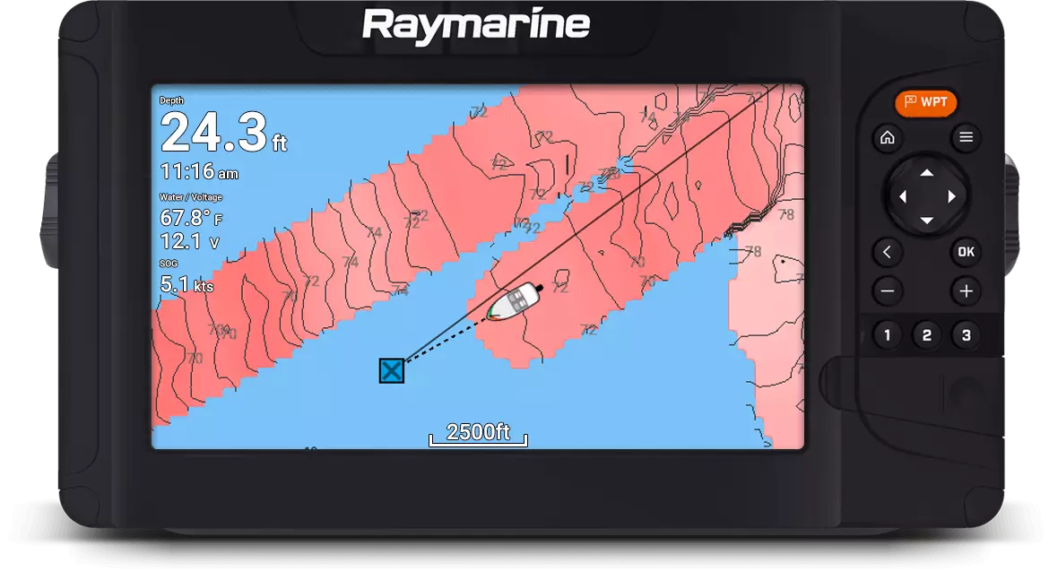 Element kartplotter fiskekartlegging