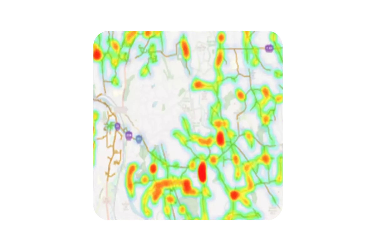 Diagram showing lidar point clouds.
