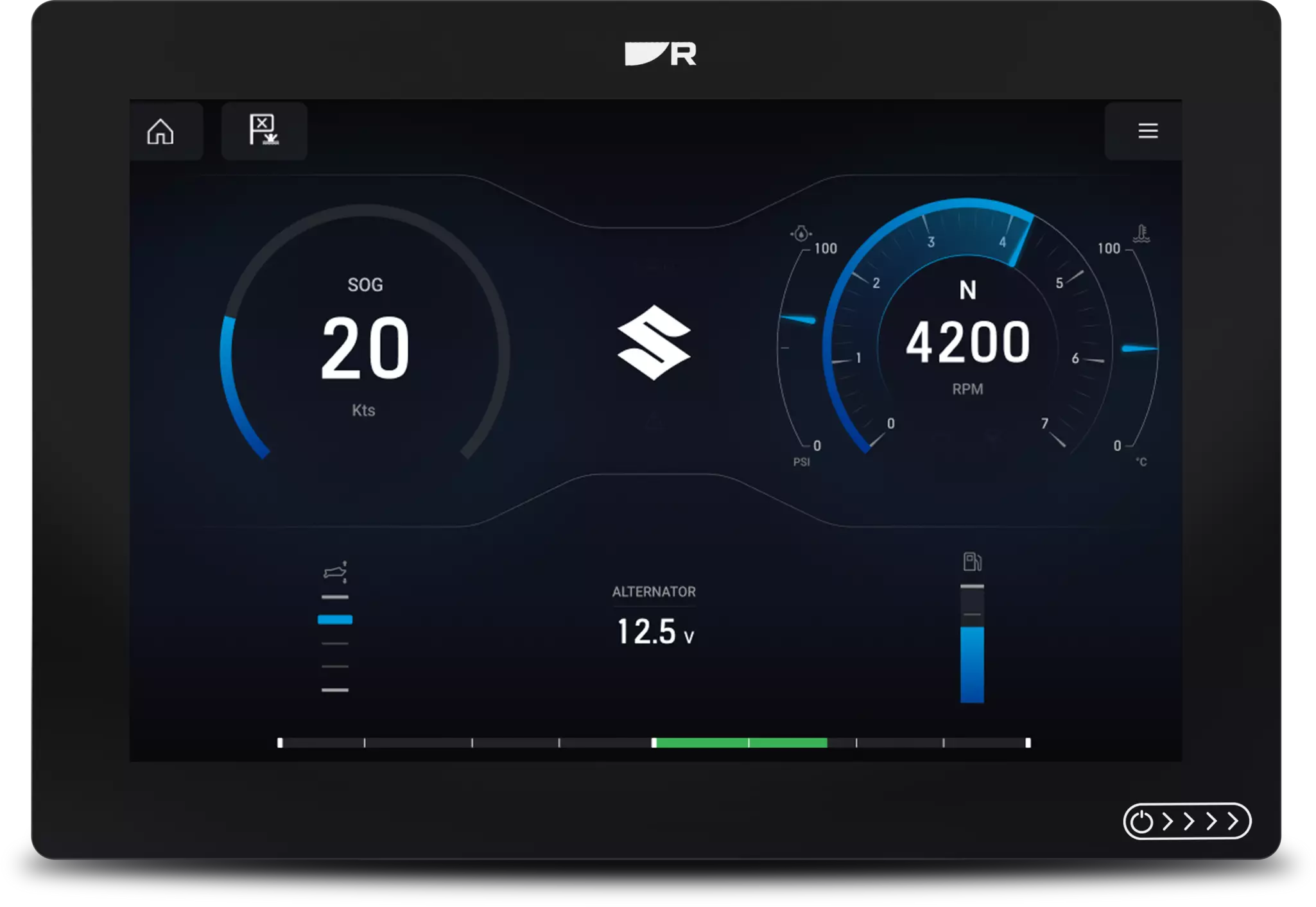 Raymarine Axiom with the Suzuki App