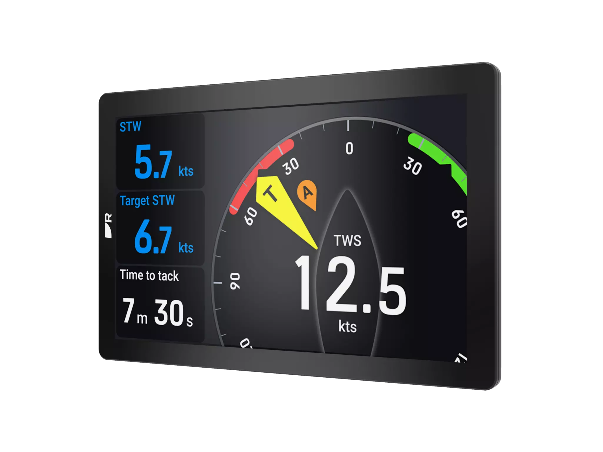 Dynamic wind display showing automatic zoom