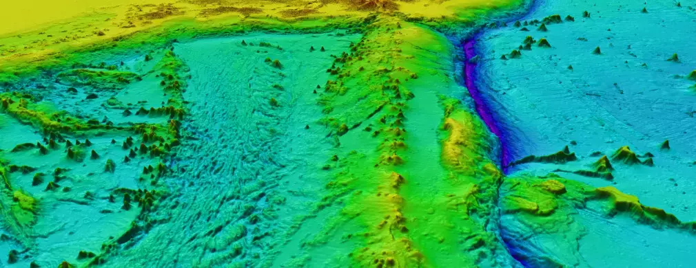Sample seabed bathymetry from Seabed 2030